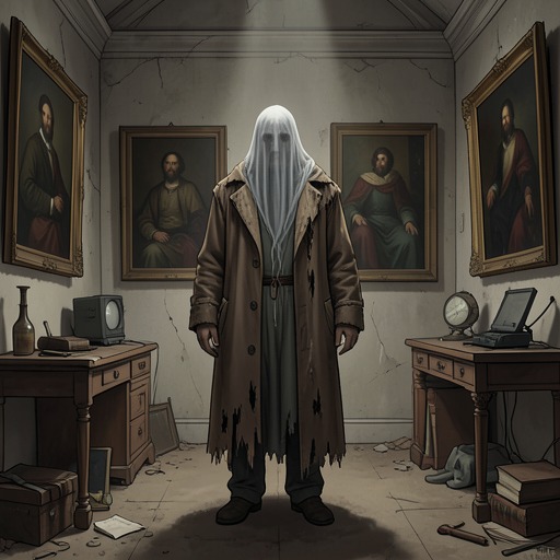 Sir Simon’s Destiny from "The Canterville Ghost". This flow follows Sir Simon from a celebrated but guilty ghost to a dead man granted release and burial.