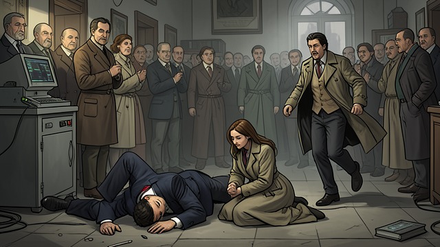 The Public Assassination from "Fatherland". The Public Assassination A Sniper’s Shot As Luther descends the steps, a high-velocity shot kills him before he can reach Charlotte.