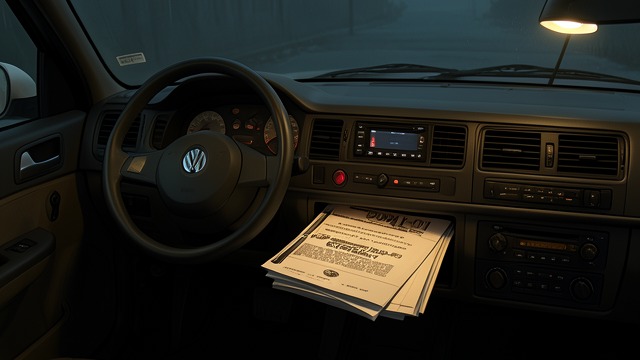 Hidden in the Car from "Fatherland". Hidden in the Car A Second Cache Before leaving, March hides additional papers beneath the dashboard of his Volkswagen.