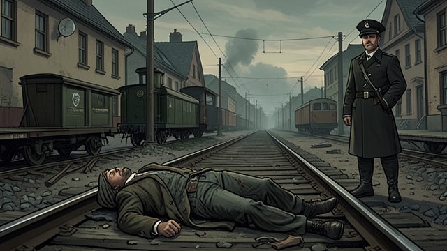 A Body in Luther’s Clothes from "Fatherland". A Body in Luther’s Clothes Apparent Identification A mutilated body found on railway tracks is identified by the Gestapo as Luther.