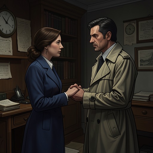 A Partnership Built on Suspicion from "Fatherland". This flow traces March and Charlotte’s transformation from wary investigator and reluctant witness into an intimate investigative partnership.