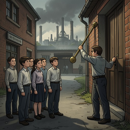 A Society Trained to Obey from "Fatherland". This flow traces how authoritarian loyalty is rehearsed in schools, ceremonies, family life, and policing.