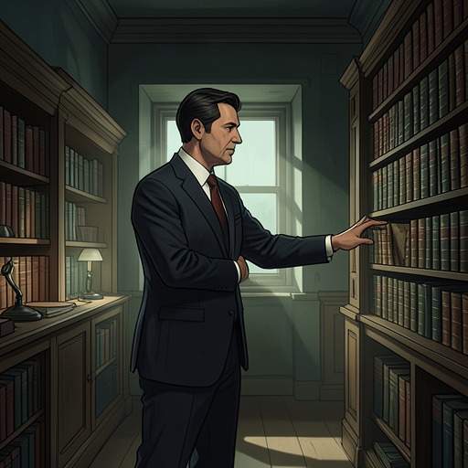 The Two Men Who Keep the Records from "Fatherland". This flow follows Halder’s archival assistance and March’s use of historical records to challenge the secrecy of the police state.