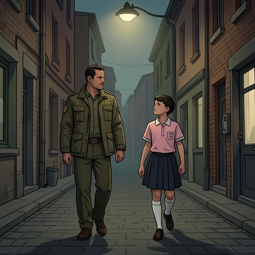 Pili and His Father from "Fatherland". This flow traces the estrangement and brief reconciliation between March and Pili, whose loyalty to the state complicates their love.