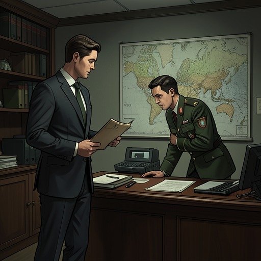 The Detective and the Regime from "Fatherland". March’s professional access becomes a contest with Globocnik’s effort to seize, redirect, and finally destroy the investigation.