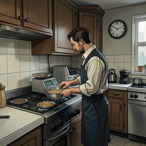 减重方案及其违约，《大哥》中的场景。这一脉络聚焦于饮食方案的运作方式：严格的规则、早期的强化效果、危险的持续时间，以及恢复进食的艰难过程。