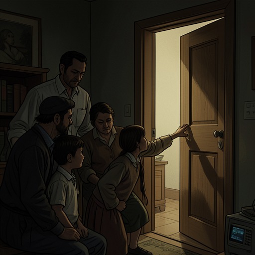 The Choice to Keep Secrets from "Big Brother". This flow traces the family’s circulation of partial truths, from childhood alliances to the adult decisions that protect some people while excluding others.