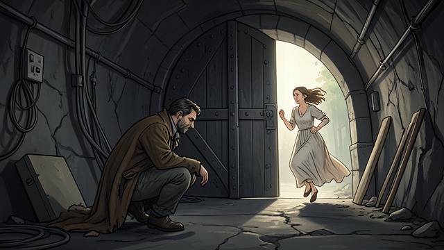 The Hidden Passage from "The Castle of Otranto". The Hidden Passage A Broken Prison The giant helmet breaks through the courtyard floor into the vault, allowing Theodore to escape.