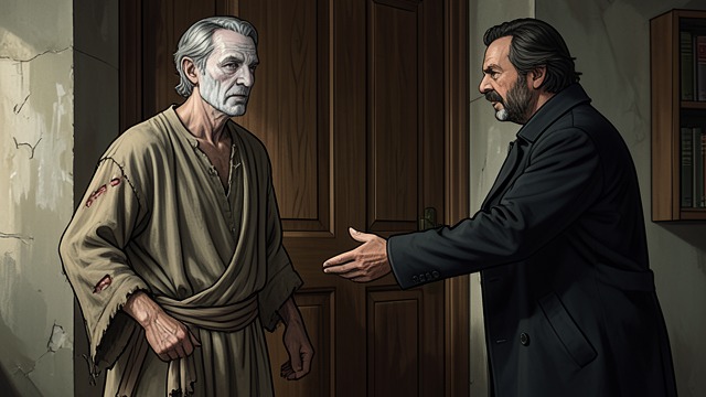 Recognition at the Sentence from "The Castle of Otranto". Recognition at the Sentence A Mark Revealed As Theodore prepares for execution, his clothing slips and shows a bloody-arrow mark.