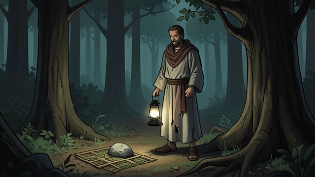 The Hermit's Direction from "The Castle of Otranto". The Hermit's Direction A Dream and a Destination Frederic dreams that his daughter is in danger and that a wood near Joppa will reveal what he must know.