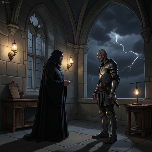 Manfred versus the Church from "The Castle of Otranto". This thread traces the struggle between Manfred's household authority and the Church's protection of sanctuary, conscience, and lawful marriage.