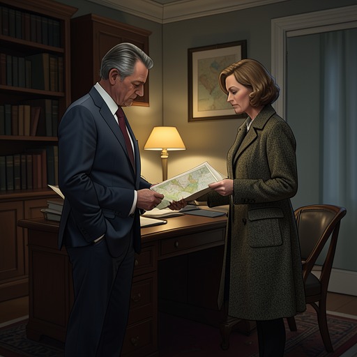 Jane Marple and Craddock from "A Murder Is Announced". Mutual respect grows between an experienced police investigator and an amateur whose attention to human nature uncovers what procedure alone cannot.