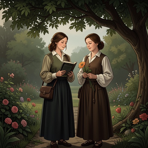 Edmund and Phillipa’s Courtship from "A Murder Is Announced". Edmund’s ironic detachment gives way to love, while Phillipa’s reserve slowly opens into a shared future after the mystery ends.