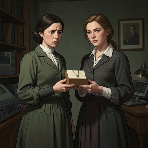The Blacklock Sisters’ Imposture from "A Murder Is Announced". Charlotte’s illness, her sister’s loyalty, and the prospect of wealth culminate in an identity exchange that she struggles to keep secret.