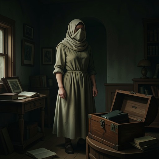 The Hidden Identity from "A Murder Is Announced". A fortune, a missing family history, and the traces of a neck operation reveal that the apparent Letitia is actually her sister Charlotte.