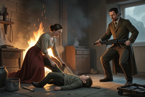 The Villefranche Inn Arson and Therese's False Accusation from "Justine". The Villefranche Inn Arson and Therese's False Accusation turns an act of rescue into the occasion for Therese’s recapture and renewed prosecution.