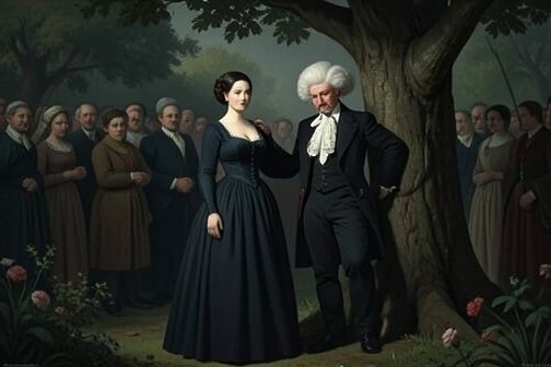 Juliette谋杀德洛桑热伯爵 from "Justine". Juliette’s murder of the Comte de Lorsange converts a private ambition into the hidden crime that secures her title, wealth, and freedom from marriage.