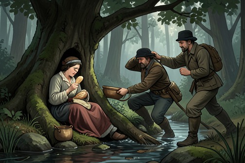 Therese's abduction and captivity at Gernande château from "Justine". Therese’s abduction and captivity at Gernande château turns her search for safety into another forced dependency: seized on a forest road after escaping the…
