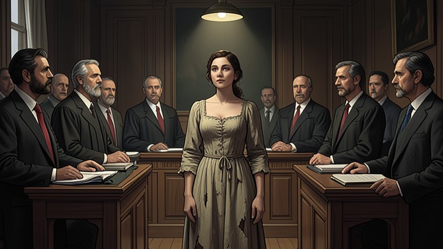 A Witness Believed at Last from "Justine". A Witness Believed at Last An audience changes the result Juliette and Corville listen to Justine’s history and act on it.