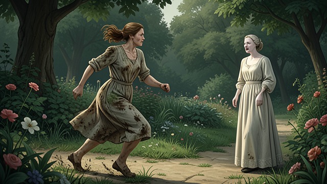A Final Separation from "Justine". A Final Separation Crisis interrupts captivity The Count is called away when Madame de Gernande is dying and wants to speak to him.