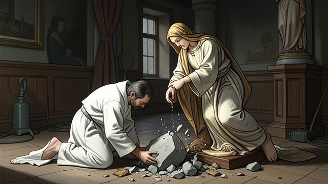 Public Piety as Cover from "Justine". Public Piety as Cover A staged miracle The monks use Florette to stage an apparition of the Virgin, encouraging pilgrims to believe in the monastery’s sacred…