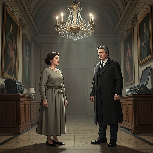 Justine and the Marquise from "Justine". This flow traces Justine’s growing loyalty to a benefactor and her decision to risk that bond in order to save the Marquise from murder.