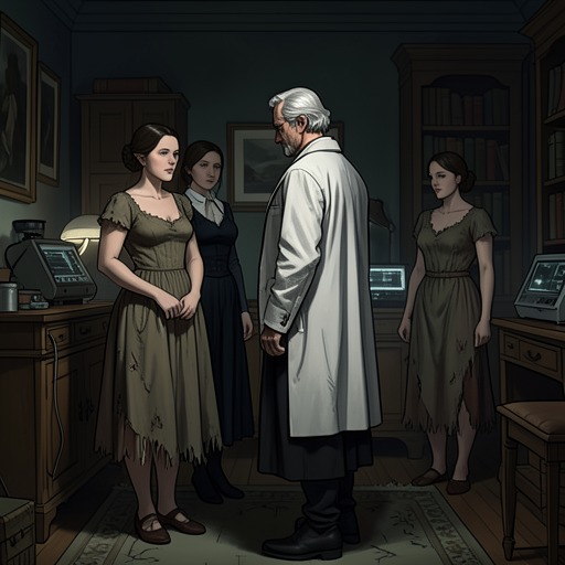 The Marquise and the Plot from "Justine". This flow traces the uneasy bond between Justine and the Marquise de Bressac as a murder scheme transforms gratitude into betrayal and punishment.