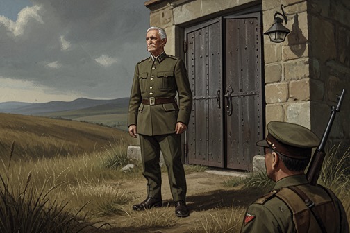 拿破仑远征俄国的撤退 from "Being and Nothingness". Napoleon’s retreat from Russia appears not as a self-explanatory historical memory but as the past a retired soldier makes his own through present choices.