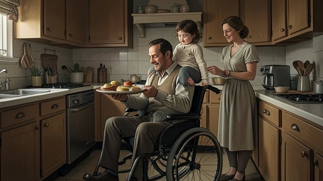 Alba’s Breakfast Ride from "The Time Traveler's Wife". Alba’s Breakfast Ride Henry answers a small request Henry carries Alba on his back to the kitchen so they can make breakfast together.