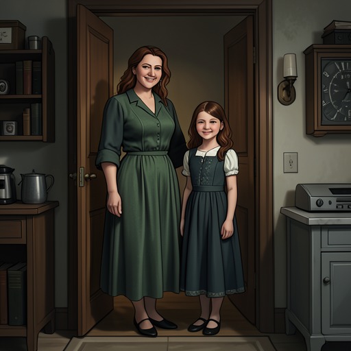 Alba and the Older Self from "The Time Traveler's Wife". This thread follows Alba’s encounters with her younger self and her parents as she learns to live with inherited time displacement.
