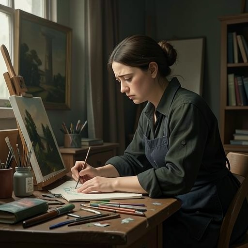 Clare’s Art and the Return to Making from "The Time Traveler's Wife". This thread follows Clare’s artistic life as it contracts under grief and later begins to reopen through work and memory.