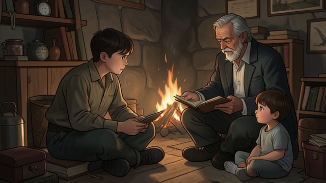 Learning the World from "Angela's Ashes". Learning the World Stories as instruction Frank McCourt understands family life through songs, games, and his father's stories.