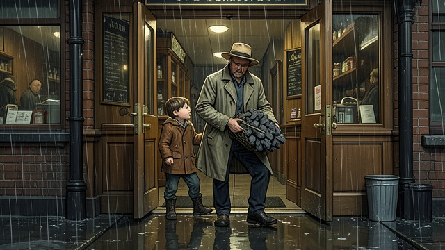 Coal on Christmas from "Angela's Ashes". Coal on Christmas Practical help Pa Keating takes Frank and Malachy to a pub and secures coal for their family's Christmas meal.