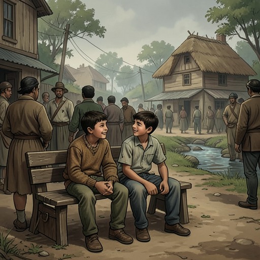 Frank and Paddy Clohessy's Friendship from "Angela's Ashes". This flow traces a friendship built through hunger, shared rebellion, and an unexpected encounter with Frank's mother.