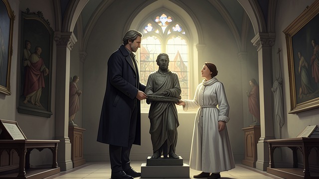 A Tacky Statue and a Miracle from "Blood Canticle". A Tacky Statue and a Miracle An unexpected appearance Lucia brings Oberon a statue of Juan Diego, and Lestat recognizes the figure he has been imagining.