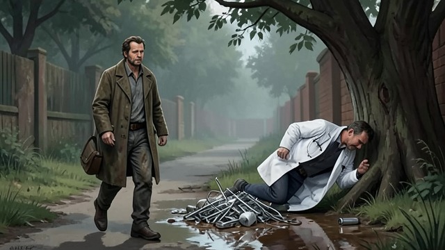 Slop’s Arrival from "The Life and Opinions of Tristram Shandy, Gentleman". A Muddy Entrance The collision Obadiah meets Dr. Slop in a lane and knocks him into the mud. The doctor arrives at Shandy Hall stained and disordered.