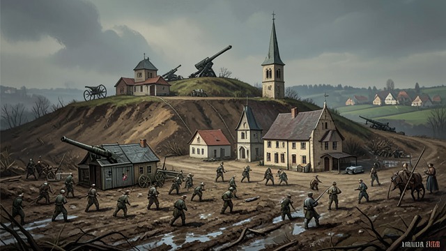 The Siege Hobby Expands from "The Life and Opinions of Tristram Shandy, Gentleman". Models and Campaigns Growing apparatus Toby and Trim add bridges, a model town, a church, and artillery. Newspaper reports guide their parallel sieges.