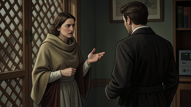 Julia’s Suspicion from "The Life and Opinions of Tristram Shandy, Gentleman". A Doubt About Diego The rupture Julia suspects Diego’s nose and orders him not to come under her lattice.