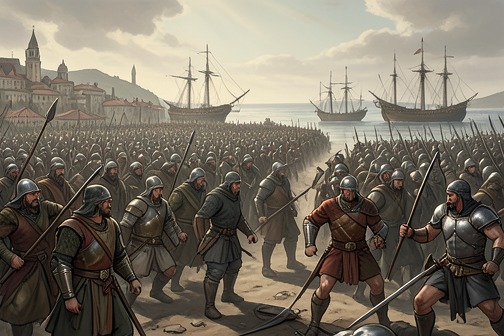 Lifting of the Siege of Helium from "A Princess of Mars". The lifting of the siege of Helium is the turning point at which the campaign against Zodanga becomes a direct rescue of the besieged city.
