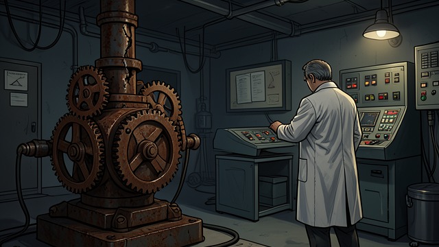 A Single Failure from "A Princess of Mars". Technology Under Pressure The pumps stop The Atmosphere Plant ceases operating after its keeper and assistant are lost.