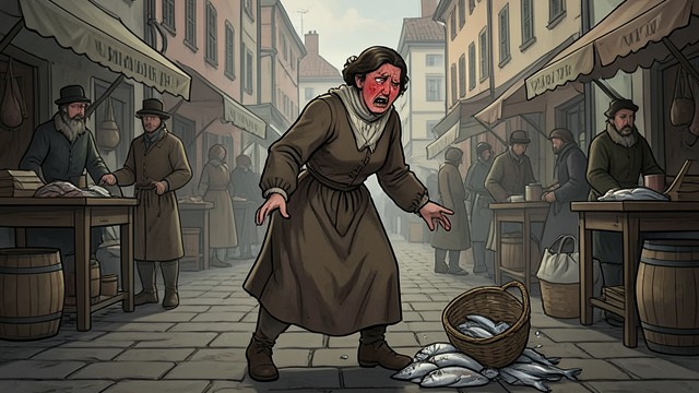 The Market’s Stare from "Felix Austria". Publicly Unsteady A failed performance of control Velvele’s attention unsettles Stefania, and she loses her composure in front of the fish sellers and…