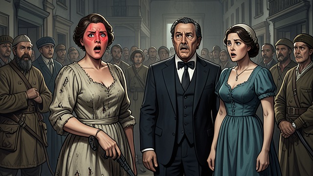 The Public Outburst from "Felix Austria". A Servant Speaks Before the Guests The accusation Stefania interrupts the celebration to accuse Adèle and Father Josef of adultery.