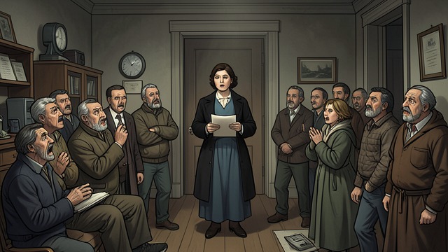 The Public Accusation from "Felix Austria". A Secret Announced Stefania speaks As the music ends, Stefania publicly accuses Adèle and Father Josef of an affair.