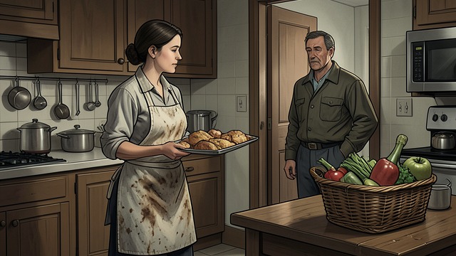The House Runs on Stefania from "Felix Austria". Invisible Labor Endless duties Stefania cooks, cleans, shops, tends Adèle, and brings meals to Petro at his work sites.