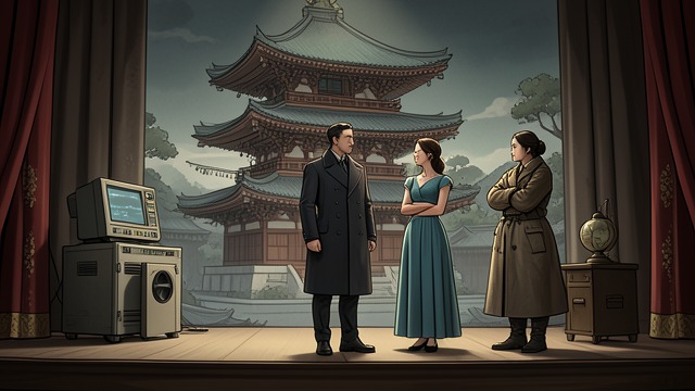观看与误认的力量,《费利克斯·奥地利》中的场景。观众只看见自己预期的事物 魔术师现身 观众注视着空荡荡的舞台,随后发现欧内斯特·索恩已经站在宝塔前。他一动不动,使观众开始怀疑自己的注意力。 理性的解释依然成立 斯特法妮娅怀疑是带有图案的布料遮住了他,而阿黛尔则愿意相信奇迹。两人截然不同的解读,揭示了小说中反复出现的争论:什么才算真相。