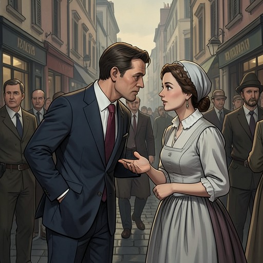 Velvele’s Offer of Departure from "Felix Austria". This flow traces Velvele’s attempts to persuade Stefania to leave domestic dependence for a shared business and a new life overseas.