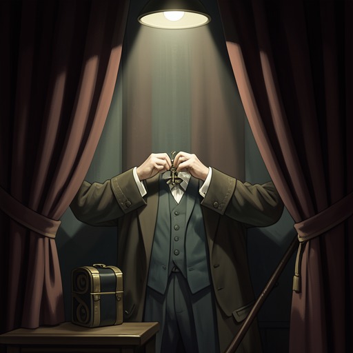 The Mechanics of Illusion from "Felix Austria". This flow follows the novel’s repeated attempts to explain apparent miracles through devices, concealment, and the audience’s desire to believe.