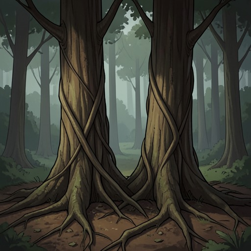 The Entangled Trees from "Felix Austria". This flow traces the recurring tree image as a metaphor for closeness, restriction, and the possibility of growing apart without denying love.
