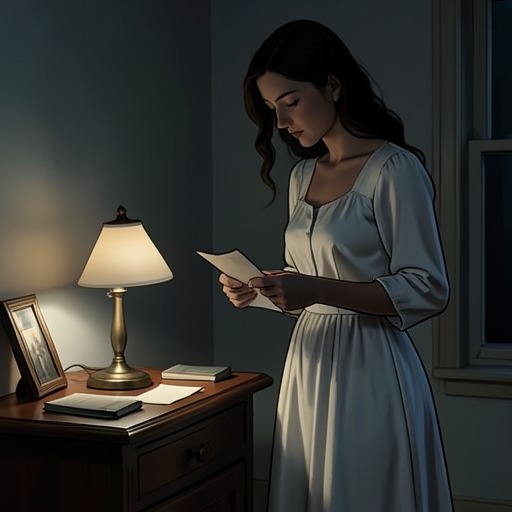 The Promise and Its Mishearing from "Felix Austria". This flow traces how Stefania’s remembered deathbed command governs her life until a letter reveals Docteur Anger’s different intention.
