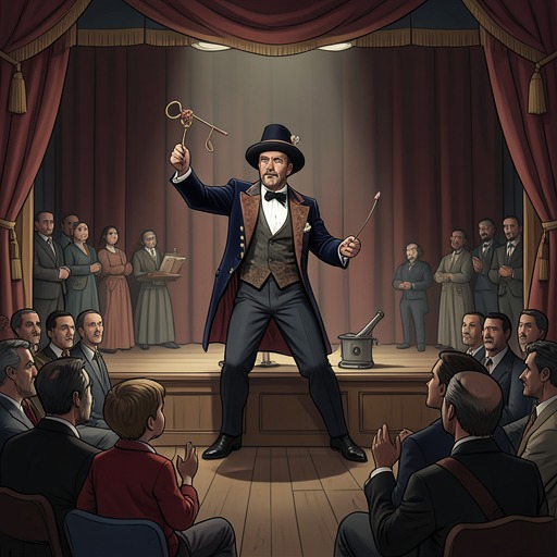 Ernest Thorn’s Rise and Fall from "Felix Austria". This flow follows Thorn from celebrated illusionist to financially desperate claimant, revealing how performance and manipulation shape his dealings with Felix.